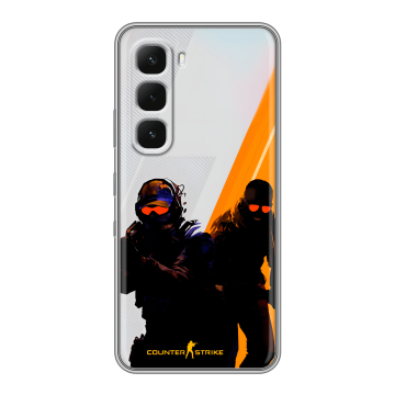 Силиконовый чехол на Infinix Hot 60 Pro Plus с принтом Контер страйк Counter strike