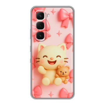 Силиконовый чехол на Infinix Hot 60 Pro Plus с принтом для девочек