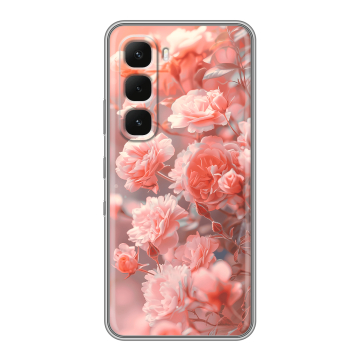 Силиконовый чехол на Infinix Hot 60 Pro Plus с принтом Розы цветы