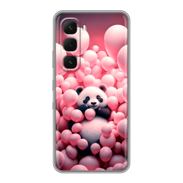 Силиконовый чехол на Infinix Hot 60 Pro Plus с принтом Панда