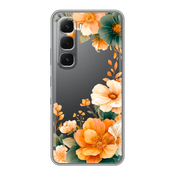 Силиконовый чехол на Infinix Hot 60 Pro Plus с принтом Цветы принт