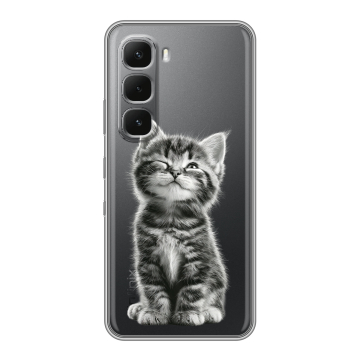 Силиконовый чехол на Infinix Hot 60 Pro Plus с принтом Котенок