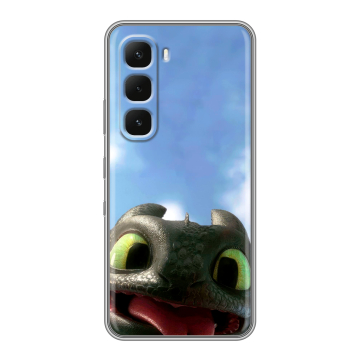 Силиконовый чехол на Infinix Hot 60 Pro Plus с принтом Как приручить дракона