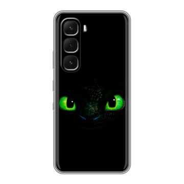 Силиконовый чехол на Infinix Hot 60 Pro Plus с принтом Как приручить дракона