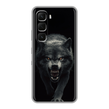Силиконовый чехол на Infinix Hot 60 Pro Plus с принтом Волк