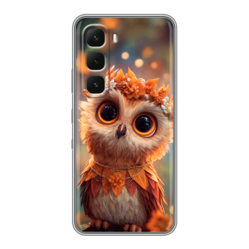 Силиконовый чехол на Infinix Hot 60 Pro Plus с принтом Милая сова