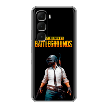 Силиконовый чехол на Infinix Hot 60 Pro Plus с принтом PUGB ПАГБ