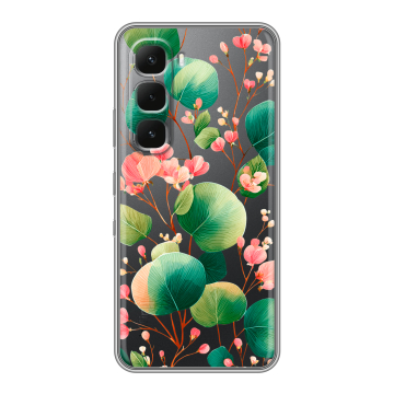 Силиконовый чехол на Infinix Hot 60 Pro Plus с принтом женский