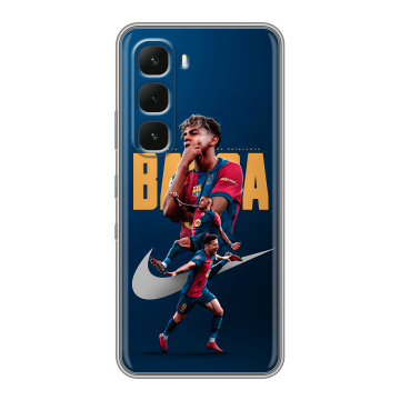 Силиконовый чехол на Infinix Hot 60 Pro Plus с принтом Барселона Barca Yamal 