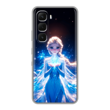 Силиконовый чехол на Infinix Hot 60 Pro Plus с принтом Холодное сердце Frozen