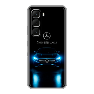 Силиконовый чехол на Infinix Hot 60 Pro Plus с принтом Mercedes Мерседес Силиконовый чехол на Infinix Hot 60 Pro Plus с принтом Mercedes Мерседес