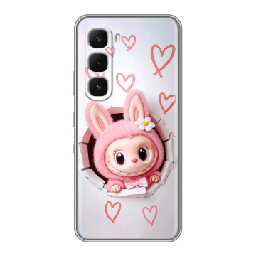 Силиконовый чехол на Infinix Hot 60 Pro Plus с принтом Labubu Лабубу Силиконовый чехол на Infinix Hot 60 Pro Plus с принтом Labubu Лабубу