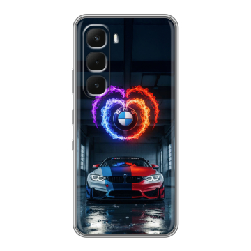 Силиконовый чехол на Infinix Hot 60 Pro Plus с принтом BMW БМВ