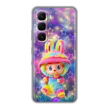 Силиконовый чехол на Infinix Hot 60 Pro Plus с принтом Labubu Лабубу Силиконовый чехол на Infinix Hot 60 Pro Plus с принтом Labubu Лабубу