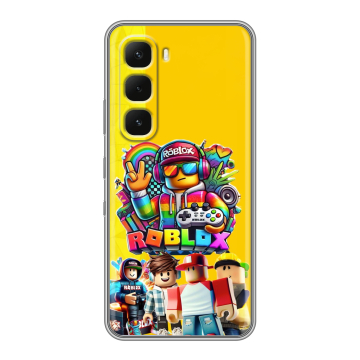 Силиконовый чехол на Infinix Hot 60 Pro Plus с принтом Roblox Роблокс Силиконовый чехол на Infinix Hot 60 Pro Plus с принтом Roblox Роблокс