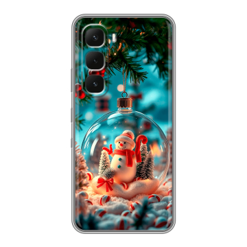 Силиконовый чехол на Infinix Hot 60 Pro Plus с принтом Новый год