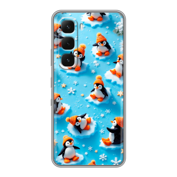 Силиконовый чехол на Infinix Hot 60 Pro Plus с принтом Новый год