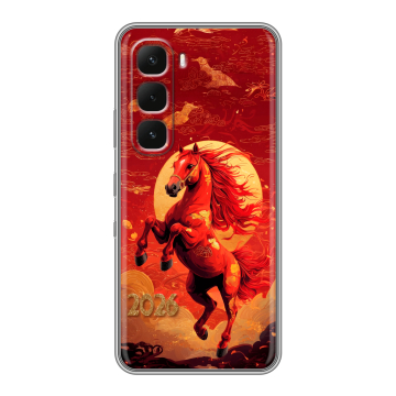 Силиконовый чехол на Infinix Hot 60 Pro Plus с принтом Новый год