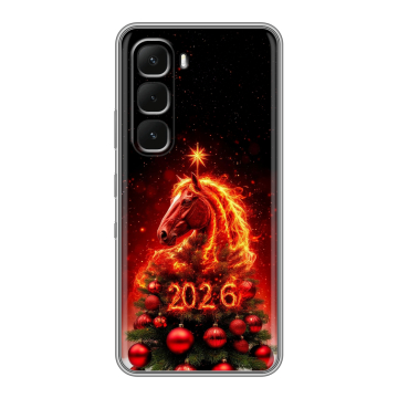 Силиконовый чехол на Infinix Hot 60 Pro Plus с принтом Новый год