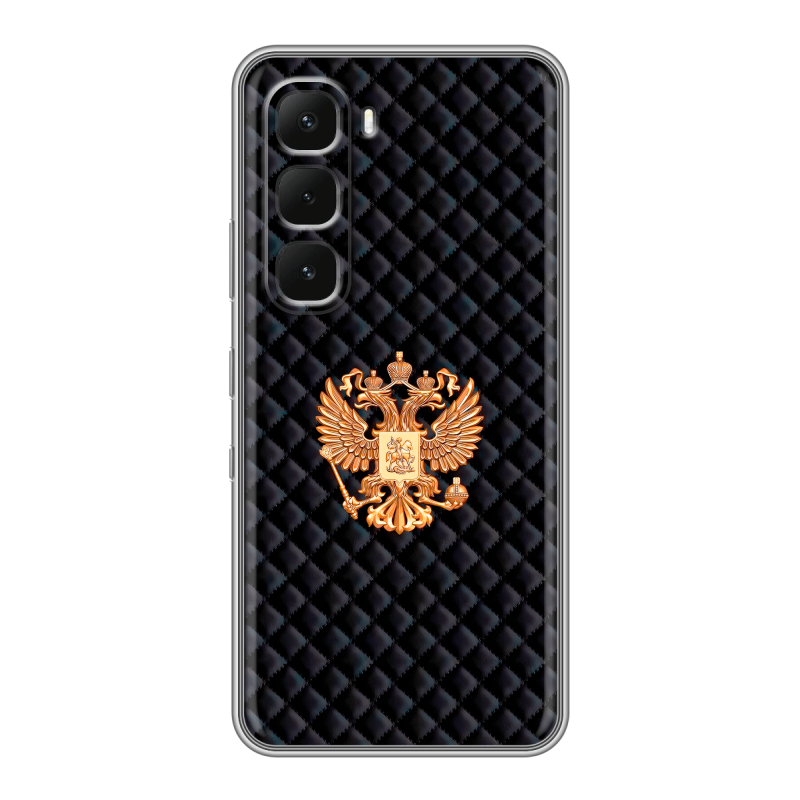 Силиконовый чехол на Infinix Hot 60 Pro Plus с принтом Герб России принт Силиконовый чехол на Infinix Hot 60 Pro Plus с принтом Герб России принт