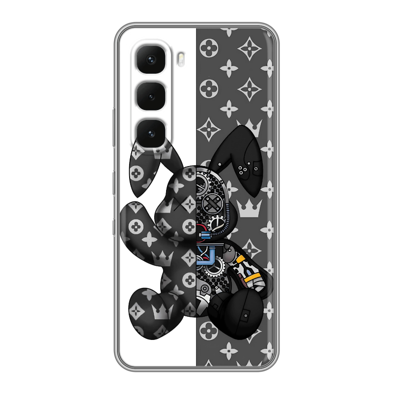 Силиконовый чехол на Infinix Hot 60 Pro Plus с принтом Луи робот Силиконовый чехол на Infinix Hot 60 Pro Plus с принтом Луи робот
