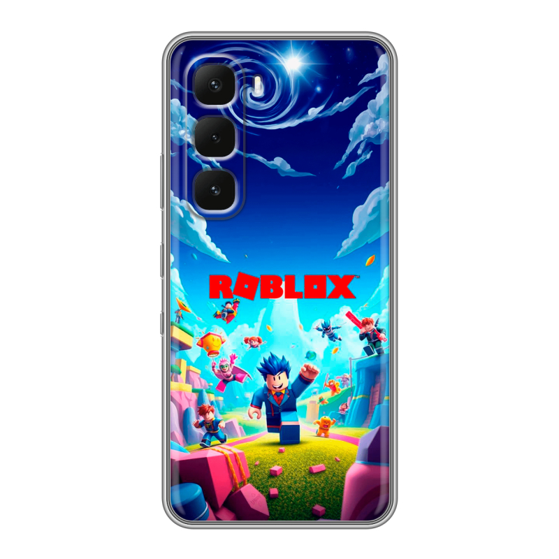 Силиконовый чехол на Infinix Hot 60 Pro Plus с принтом Roblox Роблокс Силиконовый чехол на Infinix Hot 60 Pro Plus с принтом Roblox Роблокс
