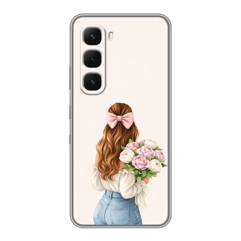 Силиконовый чехол на Infinix Hot 60 Pro Plus с принтом женский Силиконовый чехол на Infinix Hot 60 Pro Plus с принтом женский
