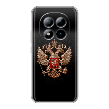 Силиконовый чехол на Xiaomi Redmi Note 15 Pro Plus с принтом Герб России