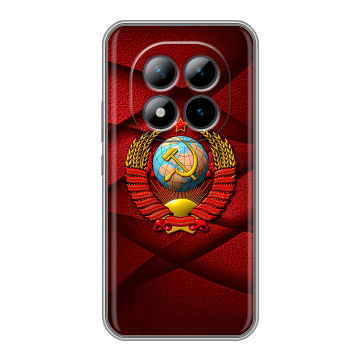 Силиконовый чехол на Xiaomi Redmi Note 15 Pro Plus с принтом Герб СССР