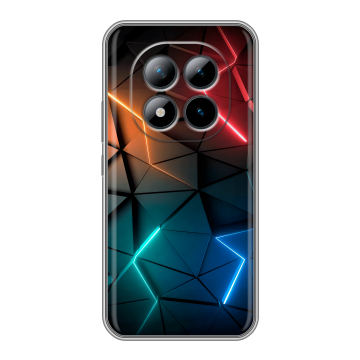 Силиконовый чехол на Xiaomi Redmi Note 15 Pro Plus с принтом Абстракция неон