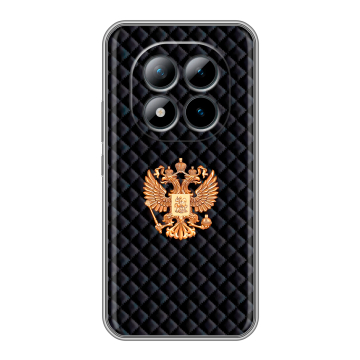 Силиконовый чехол на Xiaomi Redmi Note 15 Pro Plus 5G с принтом Герб России принт Силиконовый чехол на Xiaomi Redmi Note 15 Pro Plus 5G с принтом Герб России принт