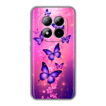 Силиконовый чехол на Xiaomi Redmi Note 15 Pro Plus 5G с принтом Бабочки Силиконовый чехол на Xiaomi Redmi Note 15 Pro Plus 5G с принтом Бабочки