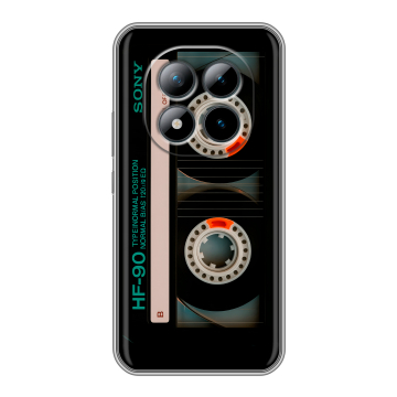 Силиконовый чехол на Xiaomi Redmi Note 15 Pro Plus 5G с принтом Кассета Силиконовый чехол на Xiaomi Redmi Note 15 Pro Plus 5G с принтом Кассета