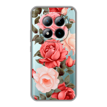 Силиконовый чехол на Xiaomi Redmi Note 15 Pro Plus 5G с принтом Розы Силиконовый чехол на Xiaomi Redmi Note 15 Pro Plus 5G с принтом Розы