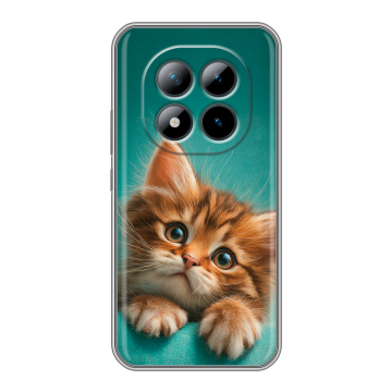 Силиконовый чехол на Xiaomi Redmi Note 15 Pro Plus 5G с принтом котенок Силиконовый чехол на Xiaomi Redmi Note 15 Pro Plus 5G с принтом котенок