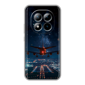 Силиконовый чехол на Xiaomi Redmi Note 15 Pro Plus 5G с принтом самолет Силиконовый чехол на Xiaomi Redmi Note 15 Pro Plus 5G с принтом самолет