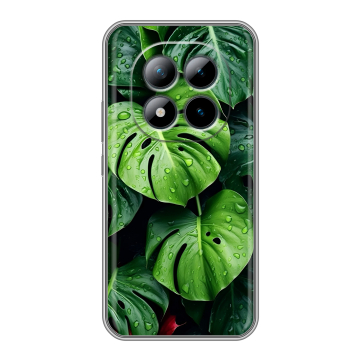 Силиконовый чехол на Xiaomi Redmi Note 15 Pro Plus 5G с принтом Листья Силиконовый чехол на Xiaomi Redmi Note 15 Pro Plus 5G с принтом Листья