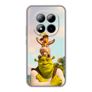 Силиконовый чехол на Xiaomi Redmi Note 15 Pro Plus 5G с принтом Шрек Shrek