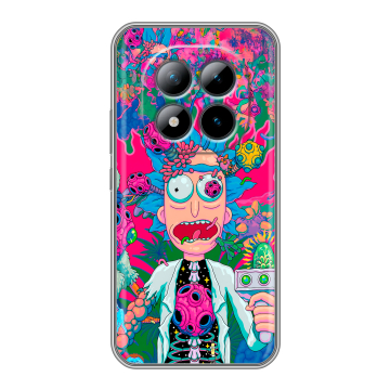 Силиконовый чехол на Xiaomi Redmi Note 15 Pro Plus 5G с принтом Рик и Морти Rick Morty Силиконовый чехол на Xiaomi Redmi Note 15 Pro Plus 5G с принтом Рик и Морти Rick Morty