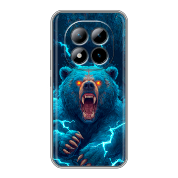 Силиконовый чехол на Xiaomi Redmi Note 15 Pro Plus 5G с принтом Медведь
