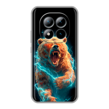 Силиконовый чехол на Xiaomi Redmi Note 15 Pro Plus 5G с принтом Медведь