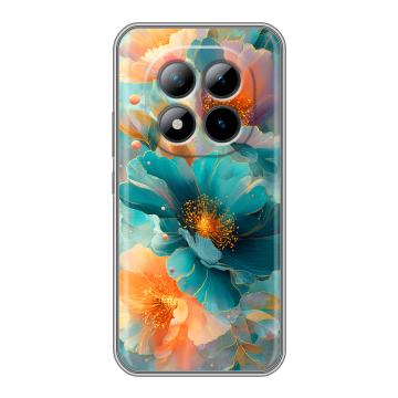 Силиконовый чехол на Xiaomi Redmi Note 15 Pro Plus 5G с принтом Цветы