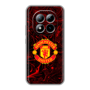 Силиконовый чехол на Xiaomi Redmi Note 15 Pro Plus 5G с принтом Manchester United Силиконовый чехол на Xiaomi Redmi Note 15 Pro Plus 5G с принтом Manchester United