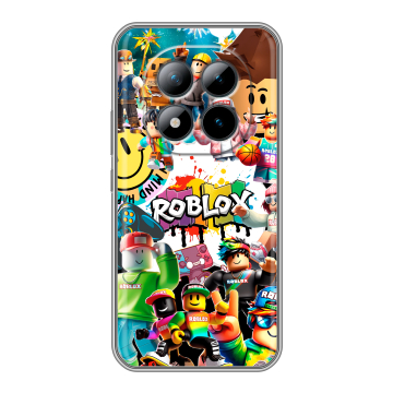 Силиконовый чехол на Xiaomi Redmi Note 15 Pro Plus 5G с принтом Roblox Роблокс