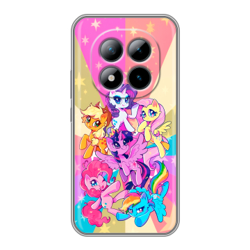 Силиконовый чехол на Xiaomi Redmi Note 15 Pro Plus 5G с принтом My little pony Дружба чудо Силиконовый чехол на Xiaomi Redmi Note 15 Pro Plus 5G с принтом My little pony Дружба чудо