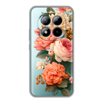 Силиконовый чехол на Xiaomi Redmi Note 15 Pro Plus 5G с принтом цветы Силиконовый чехол на Xiaomi Redmi Note 15 Pro Plus 5G с принтом цветы