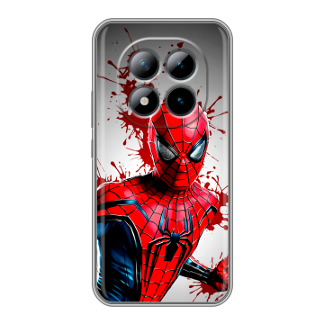 Силиконовый чехол на Xiaomi Redmi Note 15 Pro Plus 5G с принтом Spiderman Человек паук Силиконовый чехол на Xiaomi Redmi Note 15 Pro Plus 5G с принтом Spiderman Человек паук