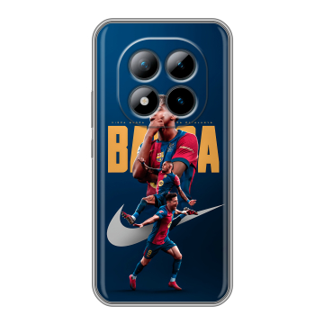 Силиконовый чехол на Xiaomi Redmi Note 15 Pro Plus 5G с принтом Барселона Barca Yamal Силиконовый чехол на Xiaomi Redmi Note 15 Pro Plus 5G с принтом Барселона Barca Yamal