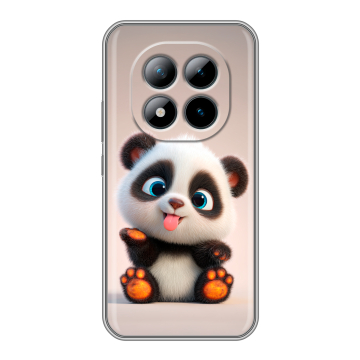 Силиконовый чехол на Xiaomi Redmi Note 15 Pro Plus 5G с принтом милая панда Силиконовый чехол на Xiaomi Redmi Note 15 Pro Plus 5G с принтом милая панда