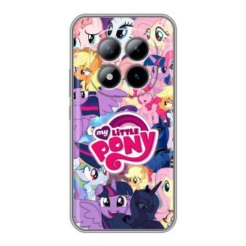 Силиконовый чехол на Xiaomi Redmi Note 15 Pro Plus 5G с принтом My little pony Дружба чудо Силиконовый чехол на Xiaomi Redmi Note 15 Pro Plus 5G с принтом My little pony Дружба чудо